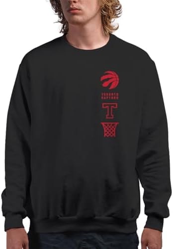 Junk Food NBA - Toronto Raptors Stacked Logo Adult Crewneck