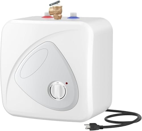 BN-LINK Electric Mini-Tank Water Heater 2.7 Gallon Under Sink Water Heater, 1440W Point of Use Demand for Instant Hot Water 120V, Compact Tank for Space Saving, ETL Listed