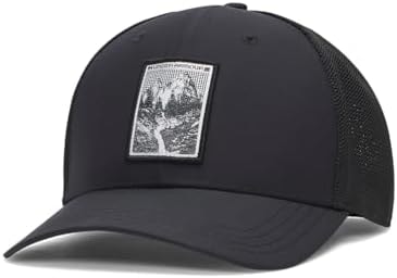 Under Armour Men's Outdoor Trucker Hat, (003) Black/Black/Black, One Size Fits Most