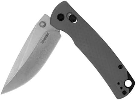 Kershaw Sequence Pocket Knife, Gray, 3.32 Inch Drop Point Blade