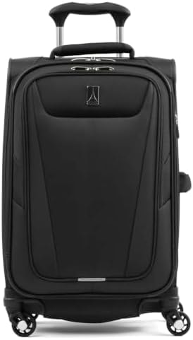 Travelpro Maxlite 5 Softside Carry-On Luggage Spinner, Black, 21-Inch