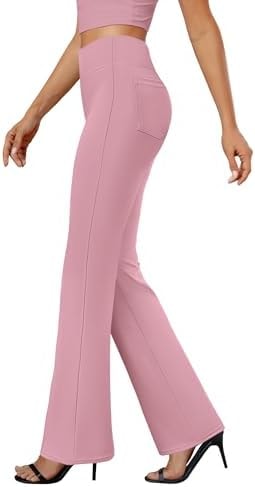 DLOODA Womens Bootcut Dress Pants Business Casual Work Pants with Pockets