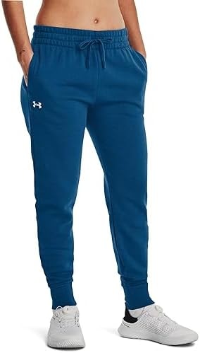 Under Armour Womens Rival Fleece Joggers Plus, (426) Varsity Blue / / White, 3X