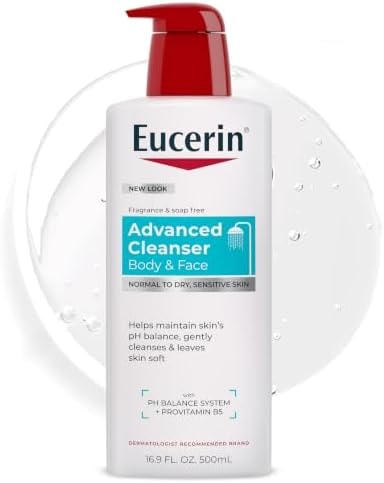 Eucerin Advanced Repair Body and Face Cleanser, 16.9 FL OZ