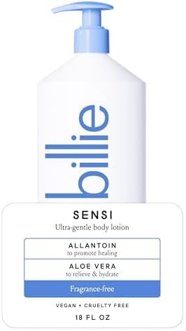 Billie Sensi Womens Body Lotion, Ultra Gentle, Fragrance free, 18 Fl Oz