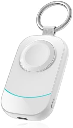 Travel Charger with Keychain for Apple Watch White