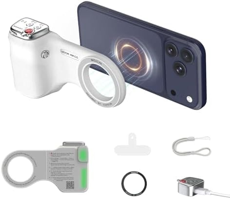 COMITOK Phone Camera Grip MOCA ARCO for Video Recording with Thumb Rest Area Design for iPhone Pro Max, with Enhanced Phone Mount & Detachable Remote for Easy Shooting, Video Call, Support iOS17/18/26