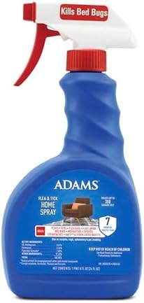 ADAMS Flea & Tick Home Spray for Bed Bugs, Fleas & Ticks, 24 oz