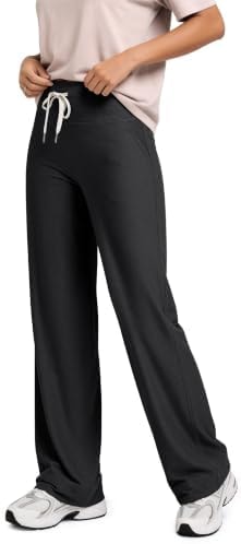 ODODOS Women's High-Rise Wide Leg Pants, 29" Ultra Soft odSTRATUM Tech