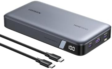 UGREEN Power Bank 25,000mAh 145W Laptop Portable Charger, Nexode 3-Port USB C PD Battery Pack, for MacBook Pro/Air, Dell XPS, iPhone 17/16/15/14, Galaxy S26 Steam Deck, iPad, and More