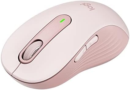 Logitech Signature M650 Wireless Mouse - for Small to Medium Sized Hands, 2-Year Battery, Silent Clicks, Customizable Side Buttons, Bluetooth, for PC/Mac/Multi-Device/Chromebook - Rose