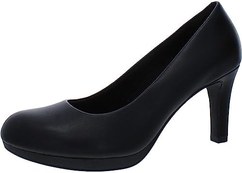 Clarks Adriel Viola - Black Leather Womens Heel 8.5US