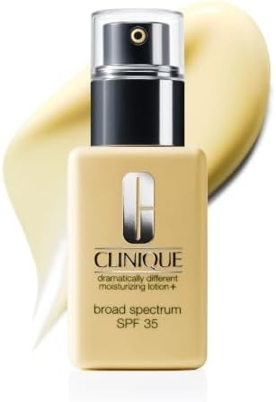 Clinique Dramatically Different Moisturizing Lotion+ SPF 35 | Face Moisturizer With SPF, Glycerin, & Hyaluronic Acid | Hydrating + Sun Protection, 2.5 Fl Oz