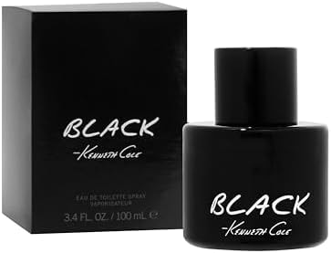 Kenneth Cole Black Eau de Toilette Body Spray Cologne for Men, 3.4 Fl. Oz.