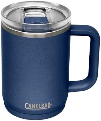 CamelBak Thrive Insulated Stainless Steel Mug, Leak Resistant Design for Hot and Cold Drinks and Everyday Travel, 16oz, Navy