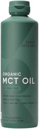 Sports Research® Organic Coconut MCT Oil 16oz, Unflavored