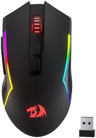 Redragon M693 LIT Wireless RGB Gaming Mouse 12800 DPI Remapping Keys