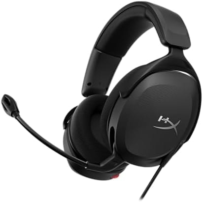 HyperX Cloud Stinger 2 Core – PC Gaming Headset, Lightweight Over-Ear Headset with mic, Swivel-to-Mute mic Function, DTS Headphone:X Spatial Audio, 40mm Drivers,Black