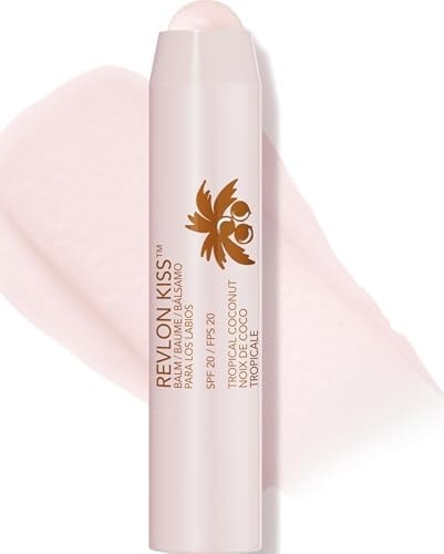 Revlon Kiss Balm with Sunscreen SPF 20, 010 Tropical Coconut, 0.09 oz