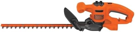 BLACK+DECKER Electric Hedge Trimmer, 17-Inch Corded 3.2 Amp, Dual Action, Reduced Vibration, Cleaner Cut, Lightweight, 3800 Cuts per Min (BEHT150)