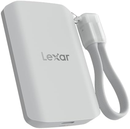 Lexar 2TB ES5 Magnetic External SSD, Up to 2000MB/s, Compatible w/MagSafe, USB-C Smartphones, iPhone 15/16 or Above, PC, Mac, Supports Apple ProRes & Samsung Pro Video, Silver (LES5XXX002T-RNWNU)