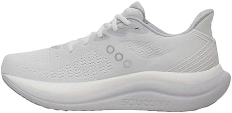Saucony Men's Triumph 23 Sneaker, White/Cloud, 15