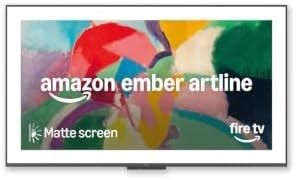 Amazon Ember Artline 55" with Fire TV (newest model), 4K Ultra HD QLED smart TV with free art and photos, anti-glare display, custom frames, Dolby Vision, find shows faster with Alexa+ - No Frame