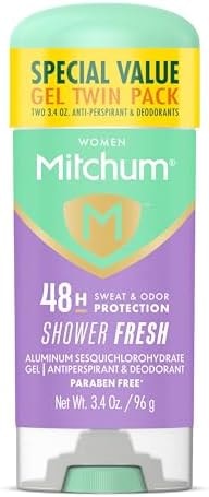 Mitchum Women's Antiperspirant Deodorant Gel, Shower Fresh, 2 pack