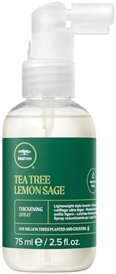 Tea Tree Lemon Sage Thickening Spray, Builds Body + Boosts Volume, For Fine Hair, 2.5 fl. oz.
