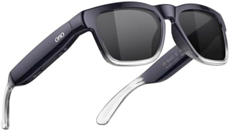 OHO AI Smart Glasses, UV400 Z87+ Audio Open Ear Bluetooth Sunglasses