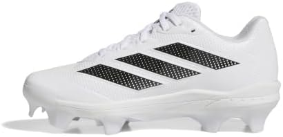 adidas Women's Adizero Instinct 2.0 TPU TD Softball, White/Black/Black, 12