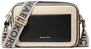 Michael Kors Maeve Large Pocket Crossbody Bag, Gold-Tone Hardware/Black, One Size