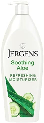 Jergens Soothing Aloe Body Lotion For Dry Skin, Moisturizer, 21 fl oz
