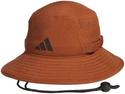 adidas Men's Victory Bucket Hat – Outdoor Sun Boonie for Hiking and Fishing, Dusky Bronze Brown/Aurora Coffee Brown/5, L/XL