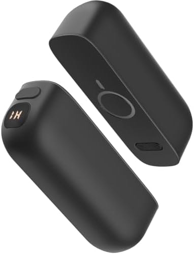 Zdkll Hand Warmers Rechargeable, Magnetic Electric Hand Warmer, Black