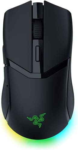 Razer Cobra HyperSpeed Wireless Gaming Mouse: 9 Customizable Controls - Chroma RGB Lighting - Scroll Wheel, 26K Sensor, Gen-4 Switches (All Optical) - 2.4GHz, Bluetooth & USB C - Up to 170 Hr Battery