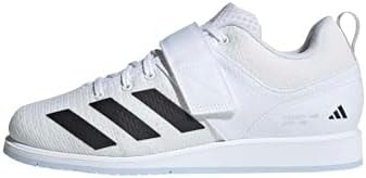 adidas Unisex-Adult Powerlift 5 Weightlifting, White/Black, 4.5