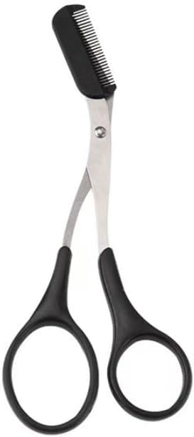 Eyebrow Trimmer Scissor With Comb Lady Woman Men Hair Removal Grooming Shaping Stainless Steel Eyebrow Rmover Makeup Tool