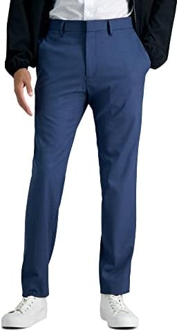 Kenneth Cole Reaction Men's Stria Slim Fit Flat Front Dress Pant