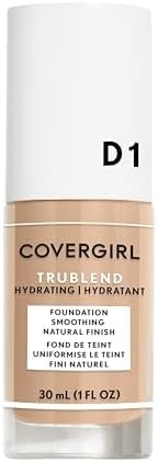 COVERGIRL truBlend Liquid Foundation Makeup Creamy Beige D1, 1 oz (packaging may vary)