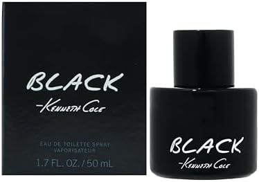 Kenneth Cole Black Eau de Toilette Cologne for Men, 1.7 Fl Oz