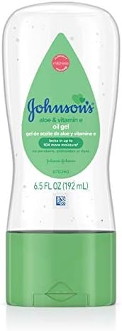 Johnson's Baby Oil Gel, Aloe Vera & Vitamin E, 6.5 fl oz
