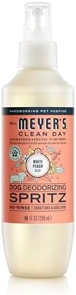 MRS. MEYER'S Clean Day Dog Deodorizing Spray, White Peach Scent, 8oz