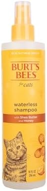 Burt's Bees for Pets Waterless Cat Shampoo Spray, No-Rinse Cat Dry Shampoo with Shea Butter & Honey for Gentle Cleaning Between Baths, pH Balanced, No Harsh Detergents, 10 Fl Oz