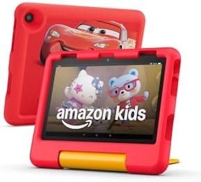 Amazon Fire HD 8 Kids tablet, ages 3-7. With bright 8" HD screen. Includes ad-free and exclusive content, parental controls and 13-hr battery, 32GB, Disney Pixar Cars