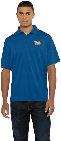 Vantage Apparel Men's Collegiate Polyester Mesh Team Icon Polo, Pittsburgh Panthers, 3X-Large