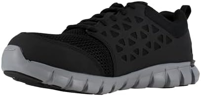 Reebok Mens Black Sublite Cushion Work Alloy Toe SRO Athletic 3.0 M