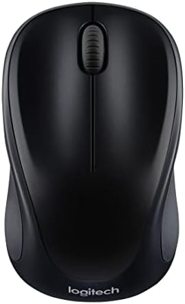Logitech M317 Compact Ambidextrous 2.4 GHz Wireless Mouse - Black