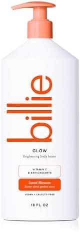 Billie Glow Womens Body Lotion, Brightening, Santal Blossom Scent, 18 Fl Oz