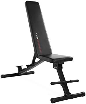 CAP Barbell Multi Purpose Adjustable Utility Bench, Black